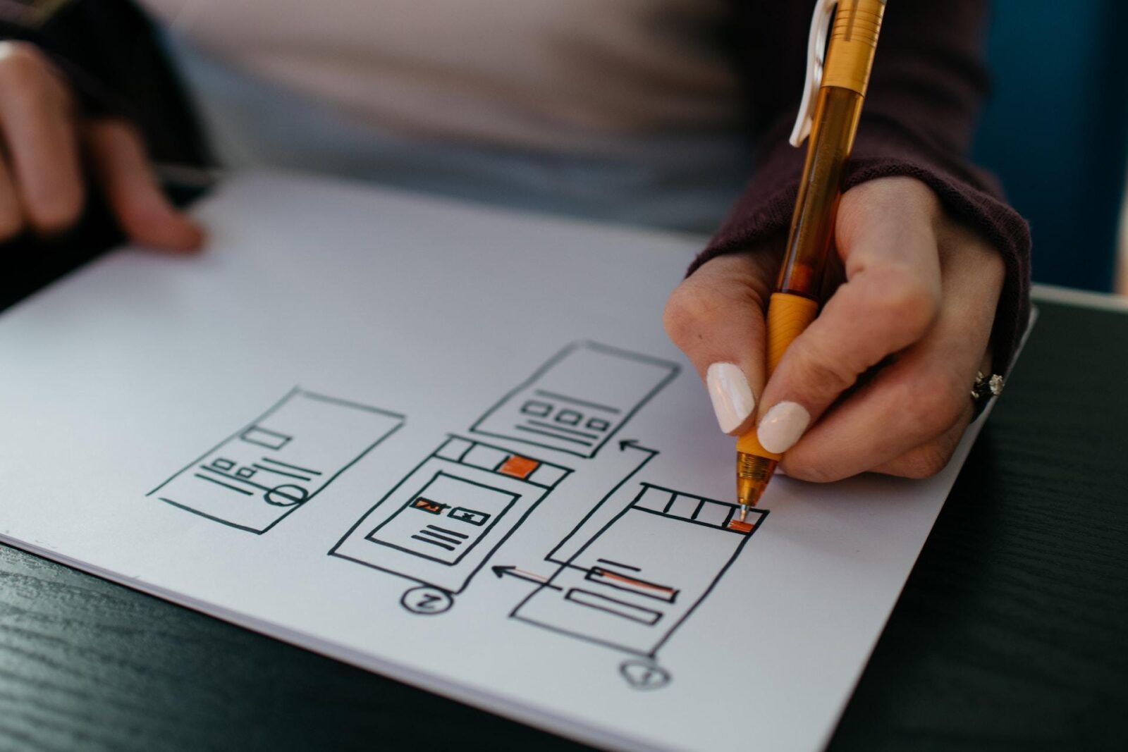 Web Design Innovation Sketch