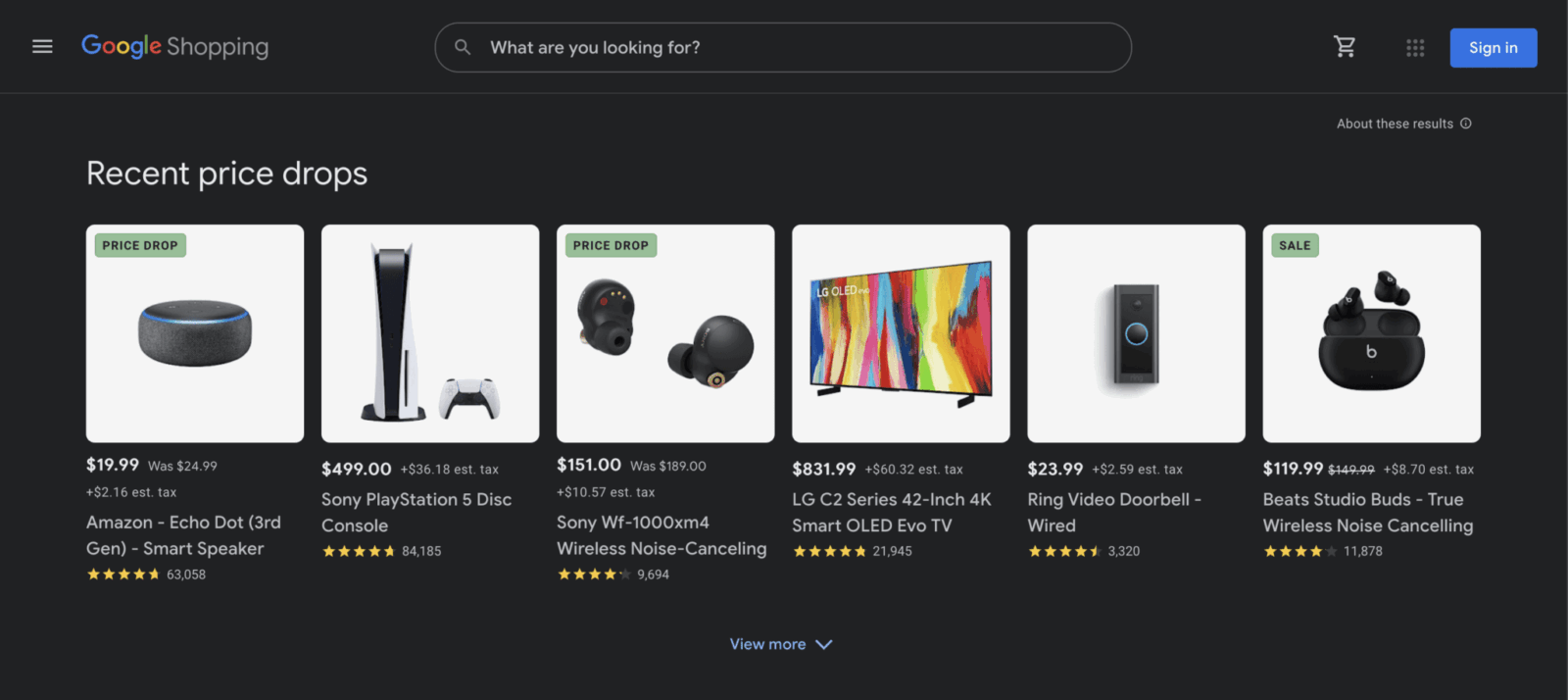 Google Shopping 2023