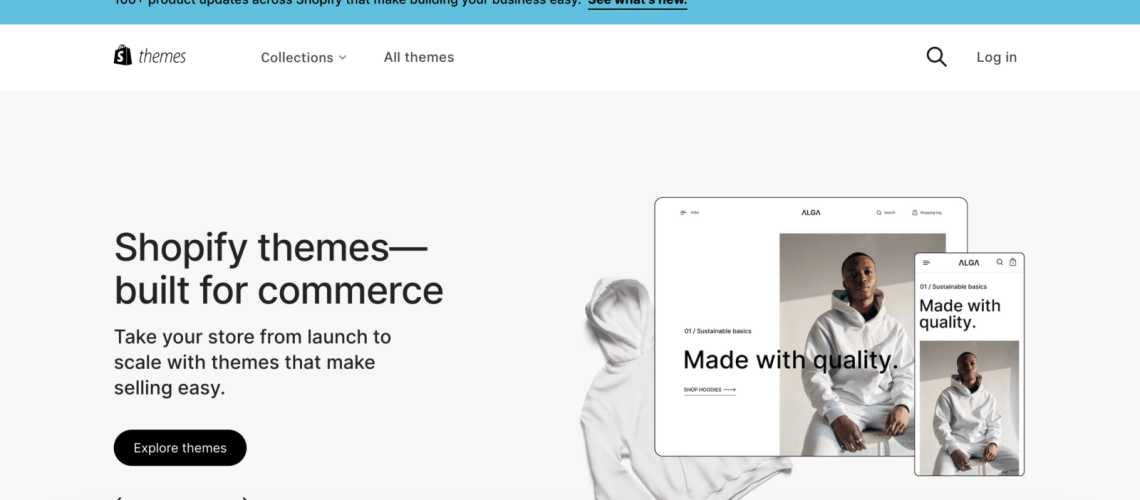 Shopify Themes Homepage 2023